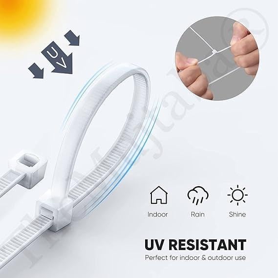 TheMujtaba TheMujtaba Large Zip Ties Heavy Duty Outdoor 100 Pack Heavy Duty Zip TiesTensile Strength Outdoor UV ResistantAwnings Tying Branches Bundling of Crops Fixed Water Pipes 5MM X 500MM  - Image 4