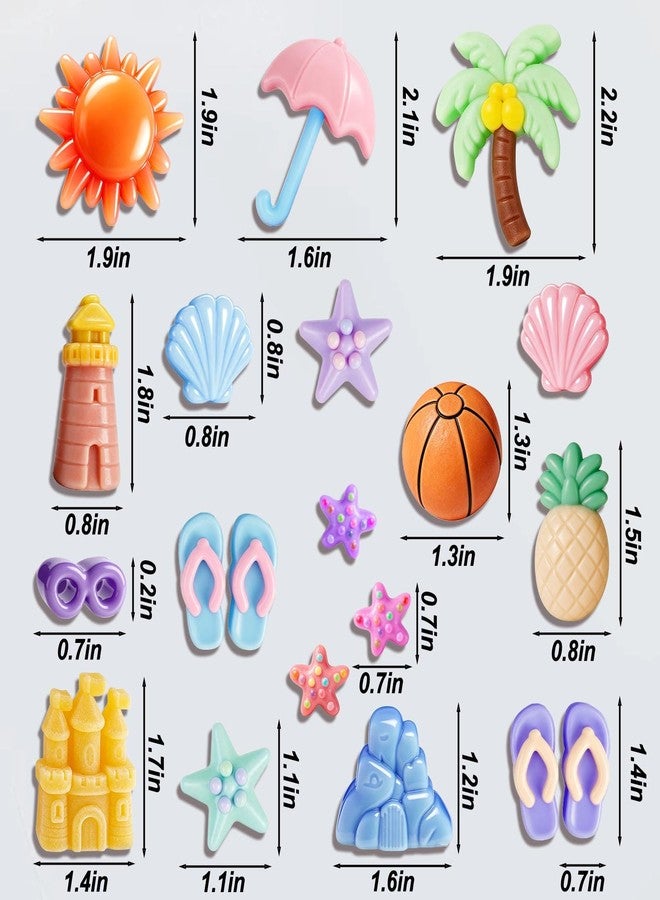 Fuehbur Summer Beach Theme Silicone Candy Molds 2 PCS, Fuehbur Chocolate Moulds Set for Resin, Coastal Design with Palm Tree, Lighthouse, Seashell, Starfish, Pineapple, Sand Castle Tropical Patterns(2 Pack) - Image 5