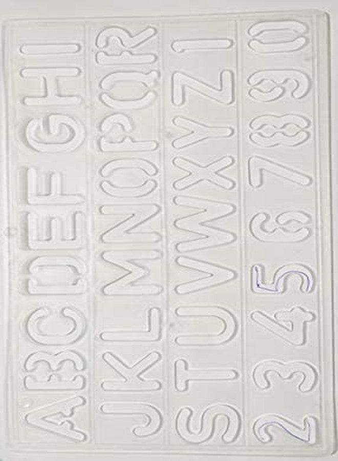 TRUESTORE Stencil - Precious Alpha | Reusable Painting Template for Art and Craft, Mixed Media, Wall Painting, Home Decor, DIY Albums, Card Making and Fabric Painting Pack of 1 Piece (25 MM) - Image 3