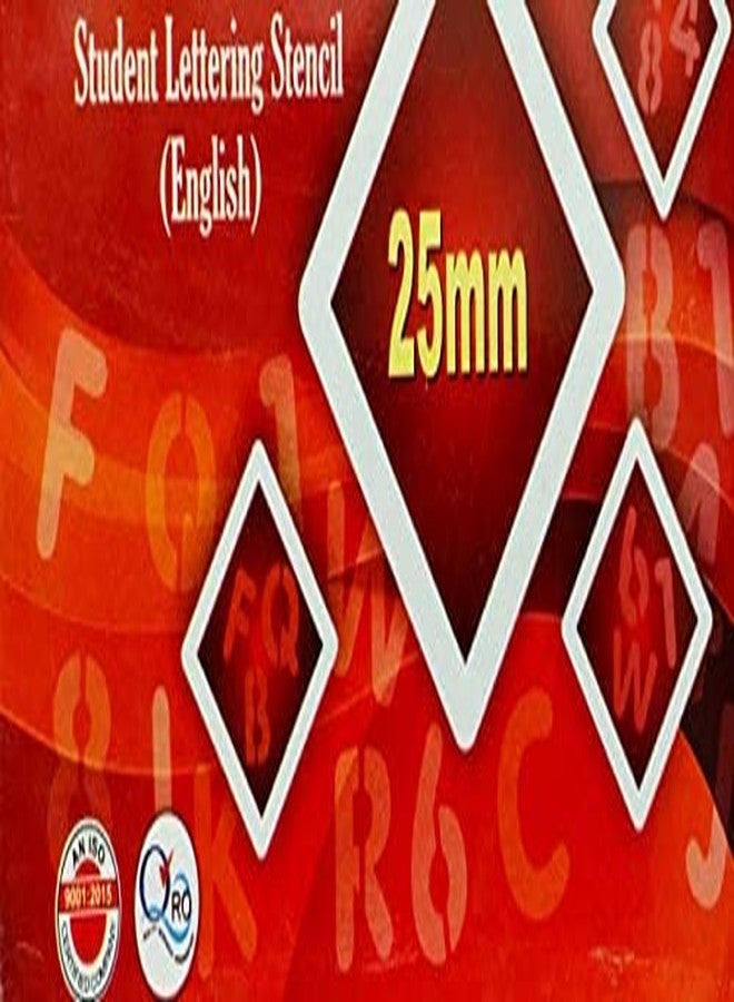 TRUESTORE Stencil - Precious Alpha | Reusable Painting Template for Art and Craft, Mixed Media, Wall Painting, Home Decor, DIY Albums, Card Making and Fabric Painting Pack of 1 Piece (25 MM) - Image 4