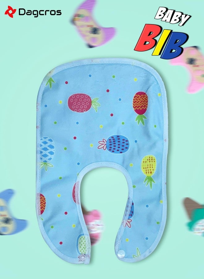Dagcros Baby Bibs - Soft Cotton Waterproof Bibs for Infants & Toddlers - Cute Printed Design - Adjustable Snap Closure - Pack of 3 - Image 5