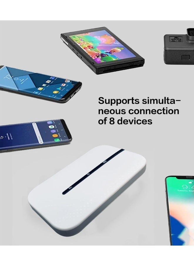 4G mobile WiFi router 150Mbps high-speed portable Asian travel USB-powered WiFi modem with SIM card slot, up to 8 devices can be shared - Image 4
