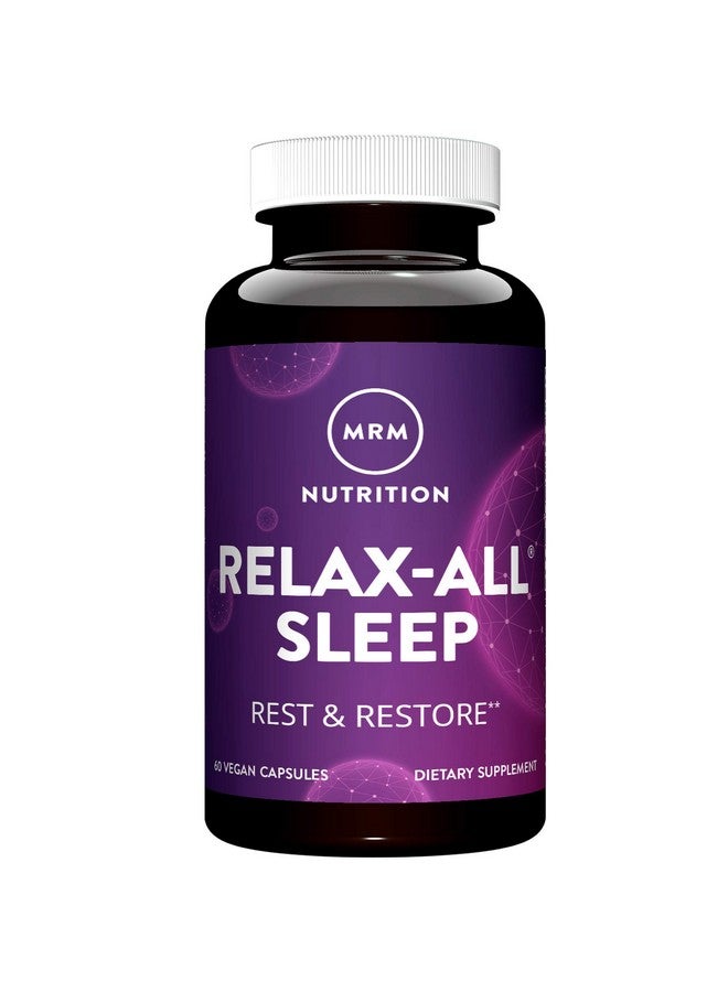 MRM Nutrition Relax-All ® Sleep | Helps You Fall Asleep | Restful + Restorative Sleep | with Melatonin + Ashwagandha| Good Night Sleep Without Feeling groggy | Vegan + Gluten Free | 30 Servings - Image 1