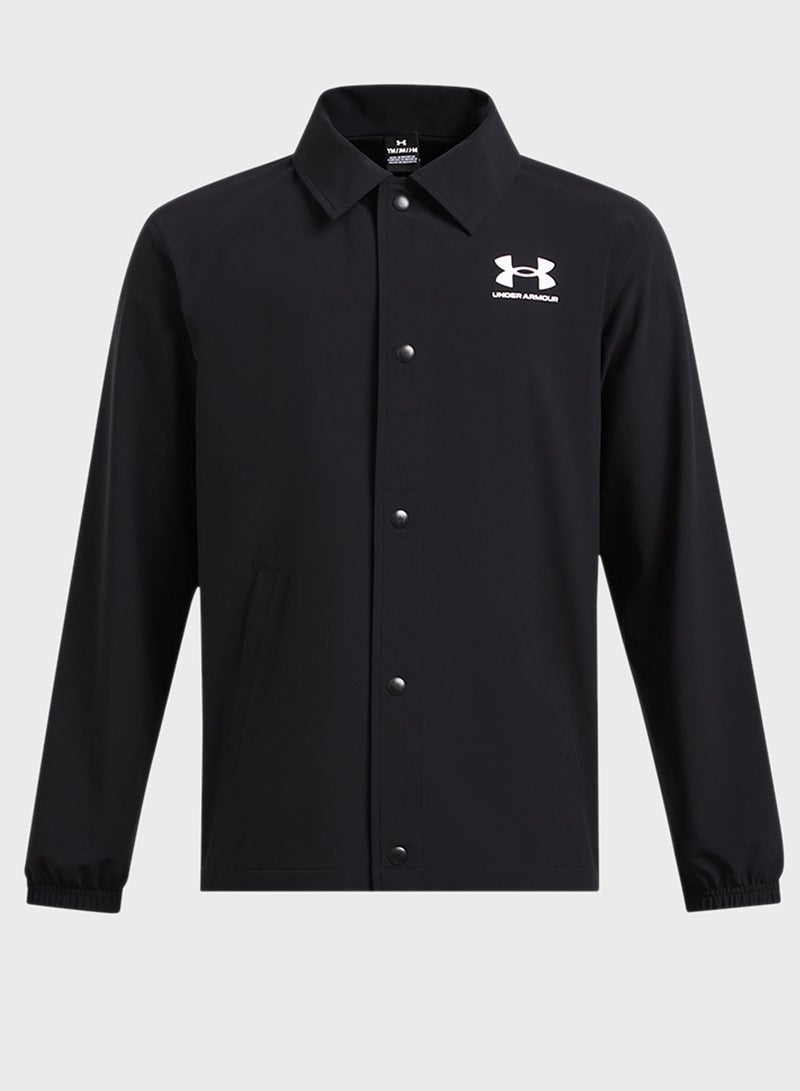 UNDER ARMOUR Boys' Icon Woven Coach Jacket  - Image 1