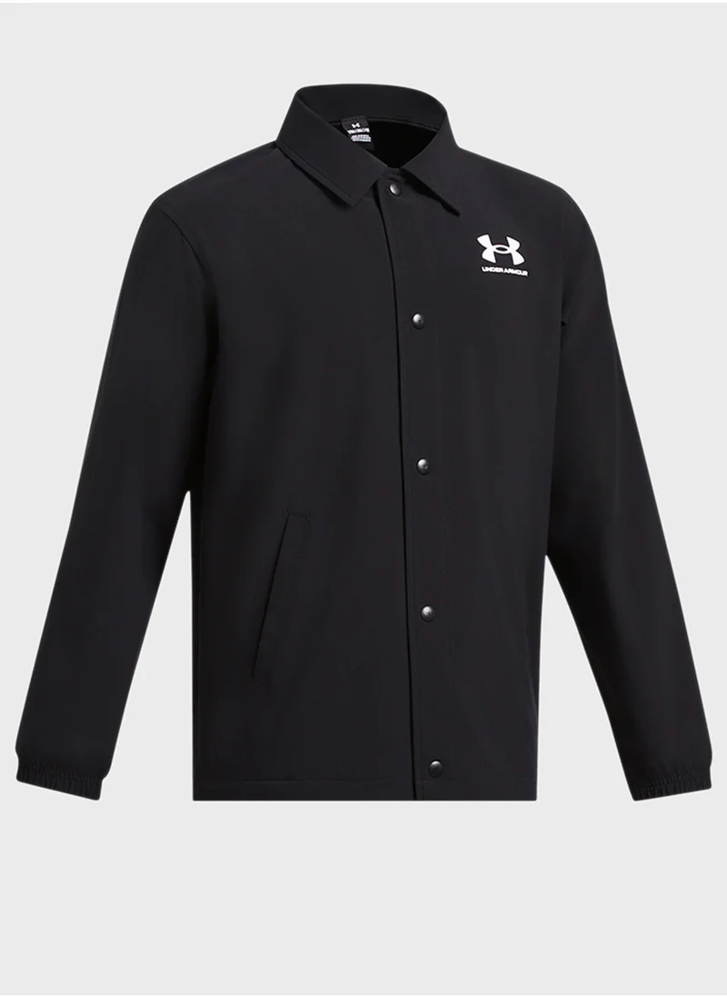 اندر ارمور Boys' Icon Woven Coach Jacket