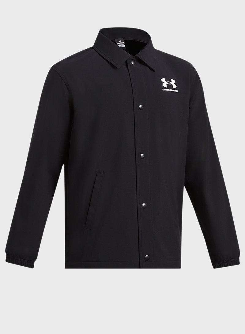 UNDER ARMOUR Boys' Icon Woven Coach Jacket  - Image 3