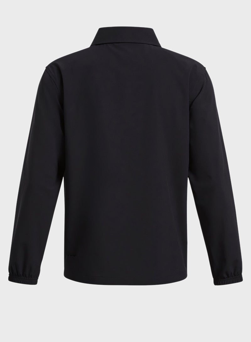 UNDER ARMOUR Boys' Icon Woven Coach Jacket  - Image 2