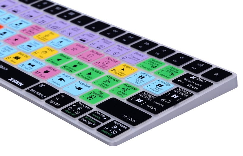 XSKN Final Cut Pro X 10 Shortcut Keyboard Silicone Cover for Apple Magic Keyboard US and EU Layout Both (MLA22LL/A) (MLA22B/A) - Image 4