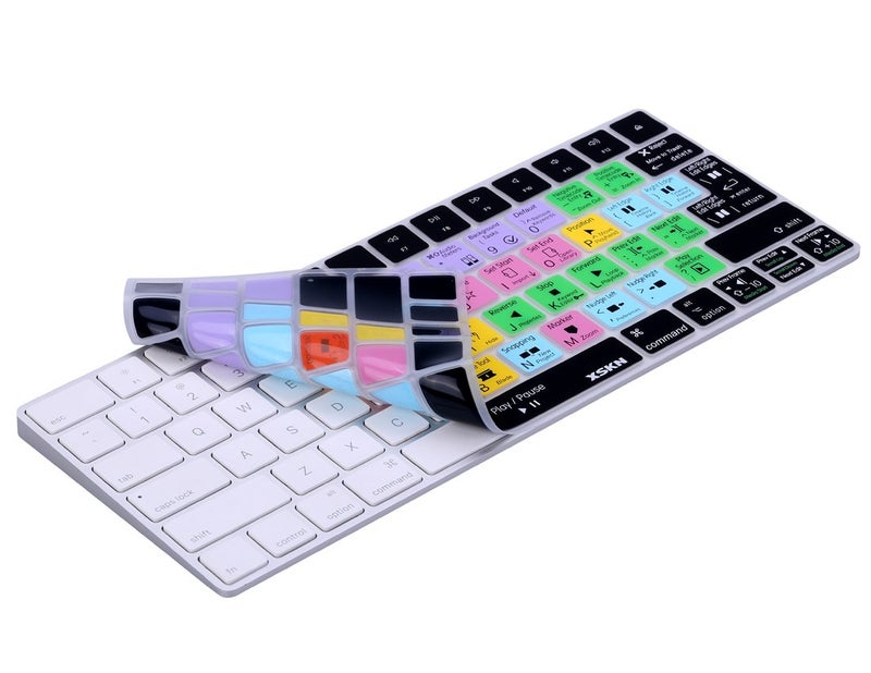 XSKN Final Cut Pro X 10 Shortcut Keyboard Silicone Cover for Apple Magic Keyboard US and EU Layout Both (MLA22LL/A) (MLA22B/A) - Image 5