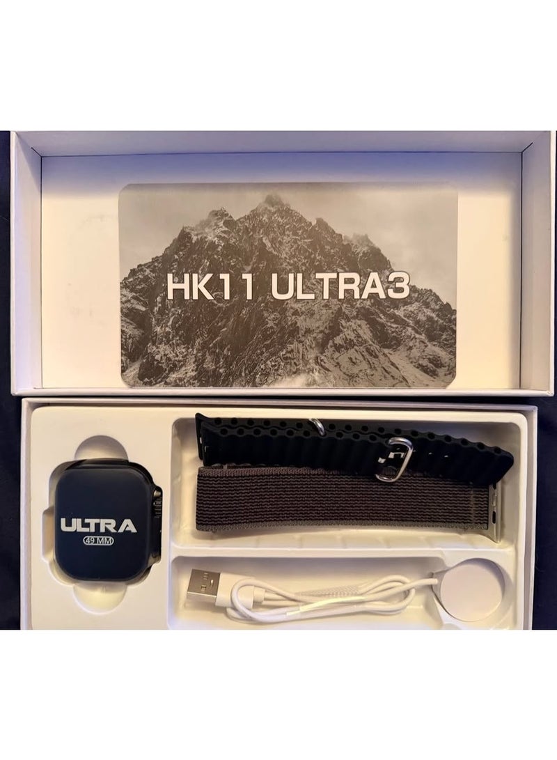 HK ساعة HK11 Ultra3 الذكية متعددة الوظائف – لياقة بدنية واتصال نهائي - Image 3