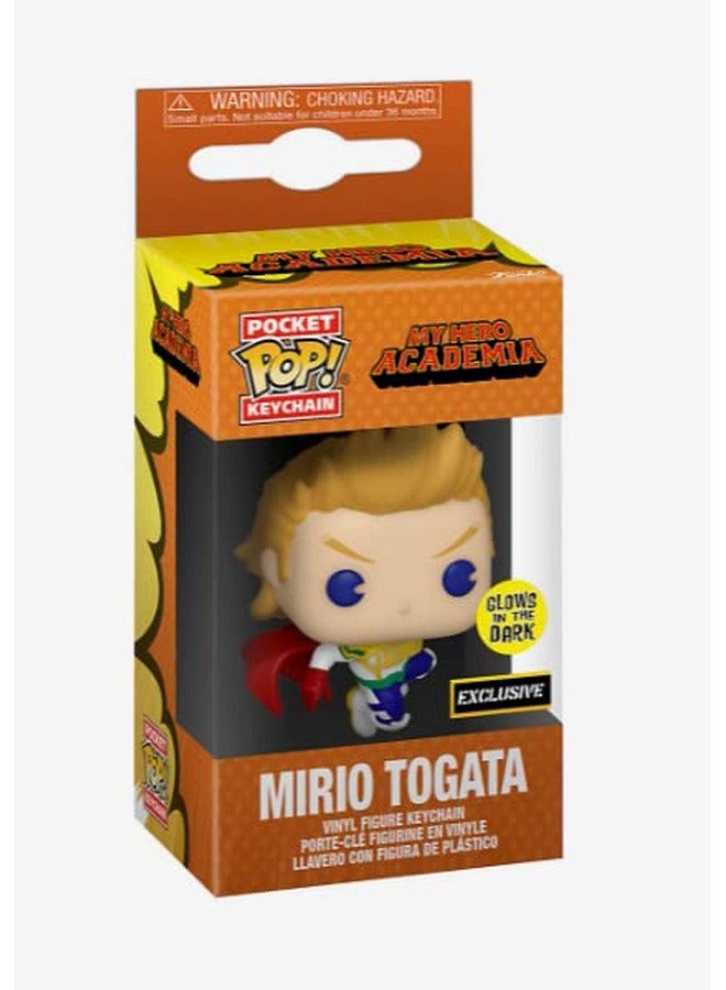 Funko Pocket Pop My Hero Academia Animation Mirio Togata Glowinthedark Key Chain Hot Topic Exclusive - Image 4
