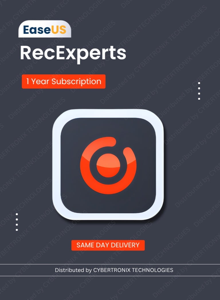 EaseUS RecExperts |1 Device 1 Year | Digital License | Same Day Delivery