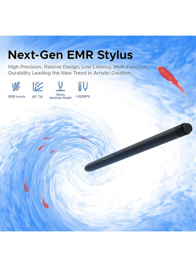 Ugee Drawing Tablet,UGEE M808 10x6 Inch, 8192 Levels Pressure, Battery-Free Stylus, 8 Shortcut Keys, Digital Art Tablet for Drawing, Design, Online Teaching, Mac/Windows/Chrome Os/Android, Black - Image 5