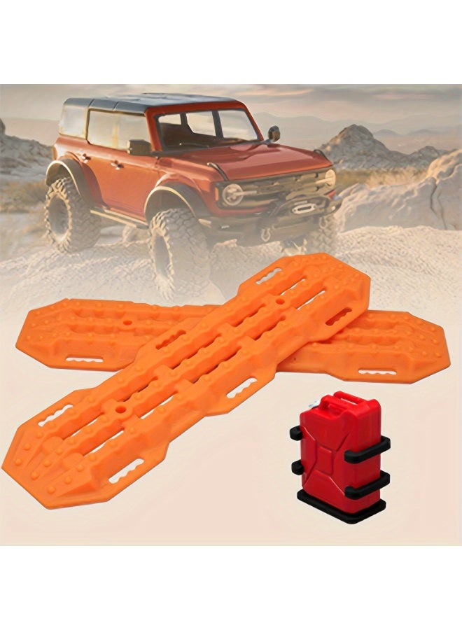 HOBB 11 Pcs 1:10 Scale RC Crawler Accessory Kit | Realistic Scale Tools and Roof Rack Decor for RC Cars with Luggage Net, Oil Drums, Shovel and Antennas | Compatible with Traxxas, Axial, Redcat Racing and Others - Image 4