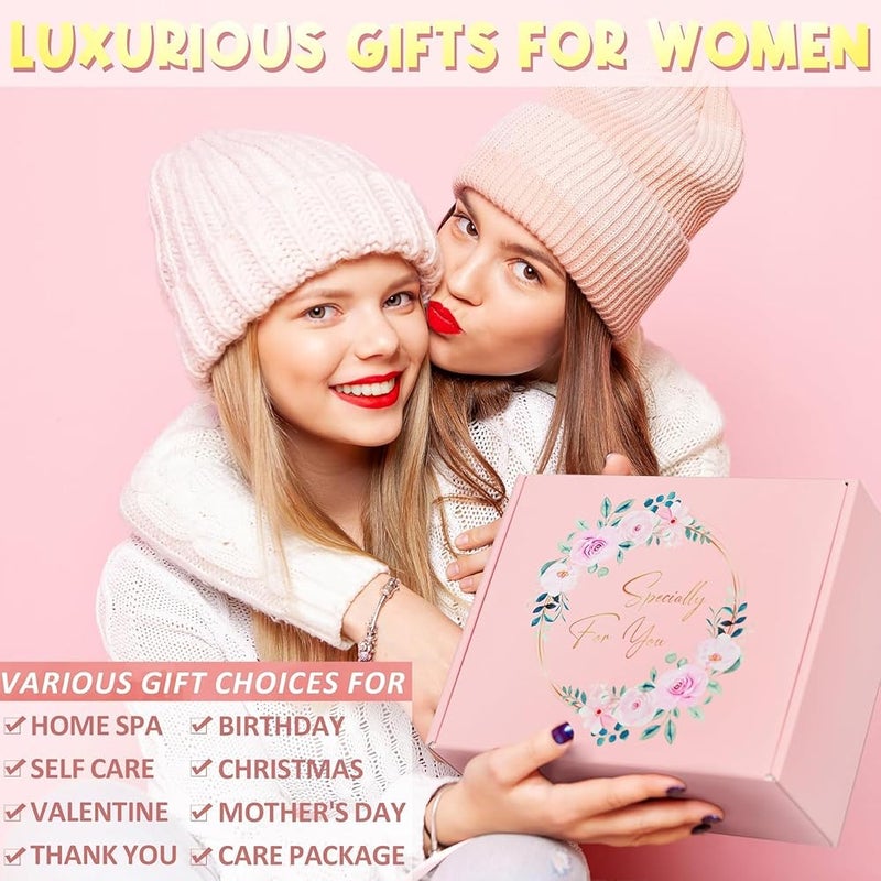 Beauenty 10PC Scented Candles & Bath Bombs Set,Gifts for Women for Birthday Women's Day Mother's Day,Bubble Bath Set Gifts,Relaxing Spa Gift Set for Women (pink) - Image 2