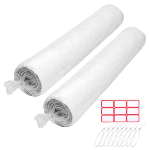 HFKPJRT 2 Pcs Rug Bags for Moving Jumbo Plastic Carpet Rug Storage Bag Up to 6 x 9 Feet Heavy Duty 47 Mil Carpet Bag with Zip Ties Blank Labels for Storage Moving Packing Shipping - Image 1