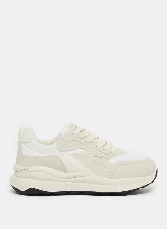 ستايلي Styli Chunky Sole Lace Up Sneaker