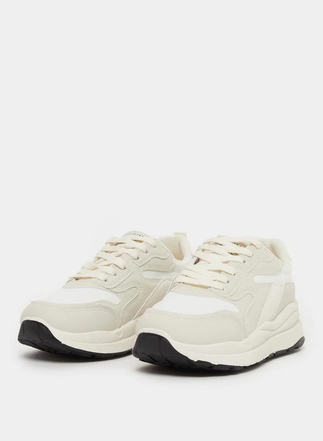 ستايلي Styli Chunky Sole Lace Up Sneaker