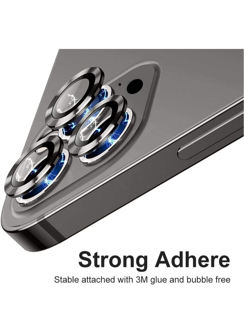 ELTRAZONE iPhone 15 Pro Max/iPhone 15 Pro Camera Lens Protector, [Keep Lens Original Design] 9H Tempered Glass Camera Cover Screen Protector Accessories (iPhone 15 Pro/15 Pro Max, Blue) - Image 4