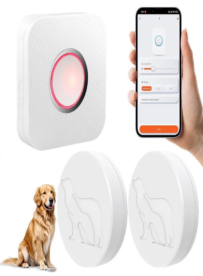 YisTech WiFi Dog Door Bell for Potty Training to Go Outside, Smart Doggie Door Bell for Dog, Wireless Doggy Doorbell with Phone App - Image 1