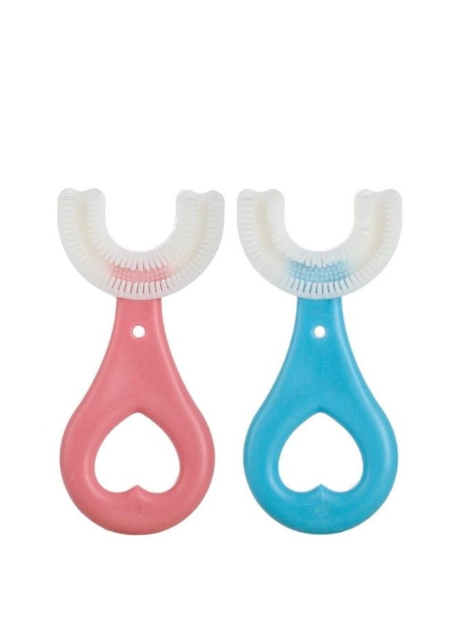 U-Shaped Silicone Toothbrush for Kids: Gentle, Effective, and Fun Oral Care Solution - Image 2