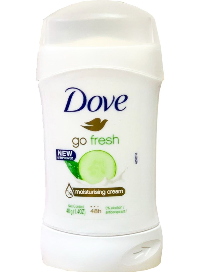 Dove Go Fresh Moisturising Cream With Cucumber & Green Tea Scent Anti-Perspirant 40 g - Image 1