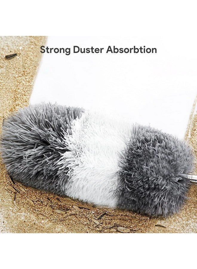 DELUX Microfiber Feather Duster,7 PCS Reusable Bendable Washable Cobweb Duster with 100 inches Extra Long Extension Pole for Cleaning Ceiling Fan, High Ceiling, Blinds, Furniture & Cars - Image 3