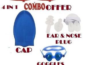 Royals Swimming Set for Kids (Swim Combo, Cap, Google, Earplug) |Swim Cap Goggle | Kids Swim Combo Set | Pool Party Swim Pool Party Swimming Ring Swim Tube,Random - Image 3