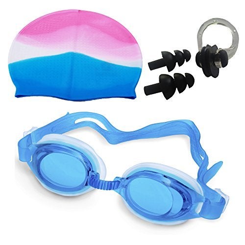 Royals Swimming Set for Kids (Swim Combo, Cap, Google, Earplug) |Swim Cap Goggle | Kids Swim Combo Set | Pool Party Swim Pool Party Swimming Ring Swim Tube,Random - Image 4