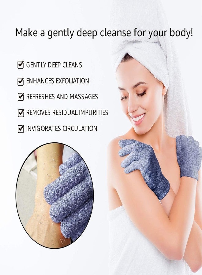 BIRZAR 1 Pair Strong Exfoliating Hydro Body Scrub Gloves. Dead Skin Cell Remover. Bath and Shower Gloves for deep cleansing and a healthy looking skin (Heavy Exfoliating) - Image 1