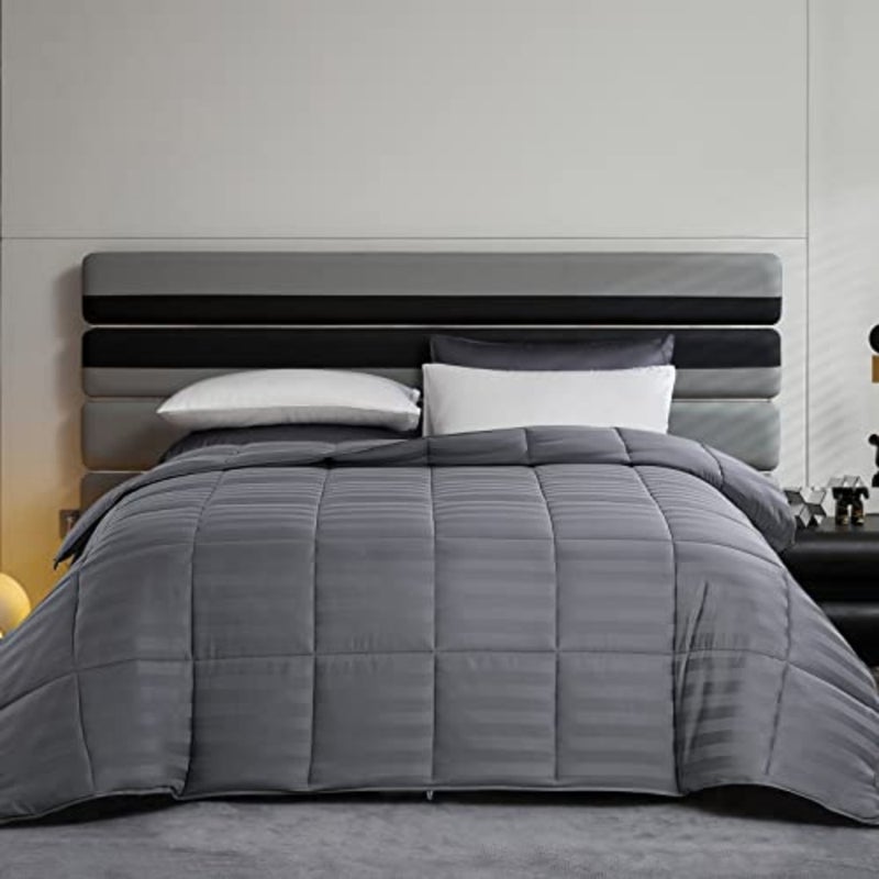 Lightweight Cooling Comforter Size, 100% Rayon Derived from Bamboo Shell Down Alternative Duvet Insert, Soft Summer Comforter for Hot Sleepers, 8 Corner Tabs - Image 2