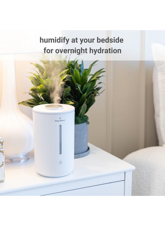 Hey Dewy Hey Dewy Wellness Humidifier - for home, office, bathroom spa, or bedroom, with cool utrasonic mist hydration (Pearl)  - Image 3