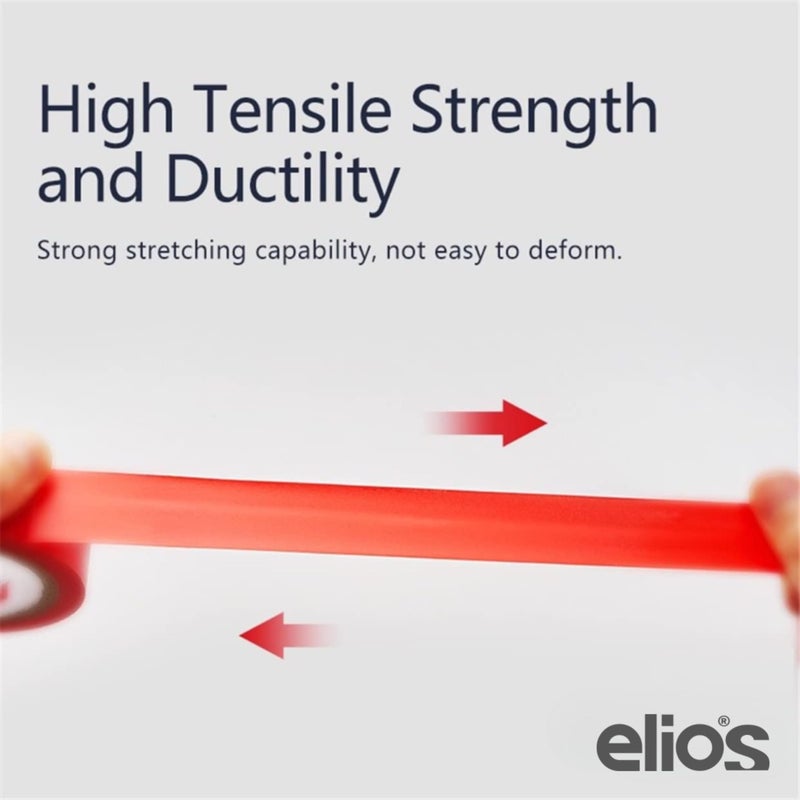 elios PVC Electrical Tape, Mix Color (3 Pieces, 10 Meters) - Image 5
