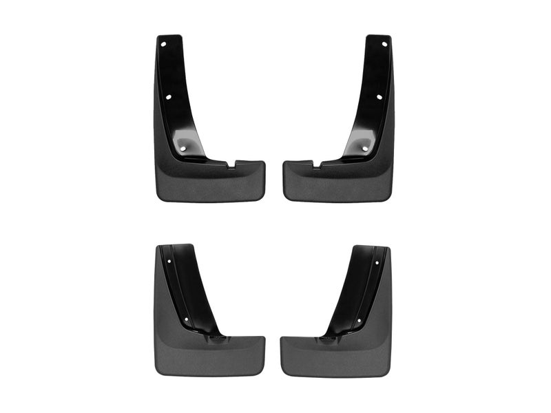 WeatherTech Custom No Drill Splash Guard MudFlaps for Hyundai Palisade - Front & Rear Set (110127-120127), Black - Image 1