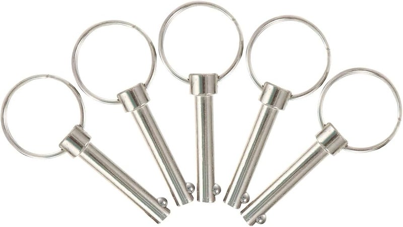 Detent Pin 40 Pcs Carbon Steel Locking Quick Release Safety Pin 0 236 3 54 Inch - Image 2