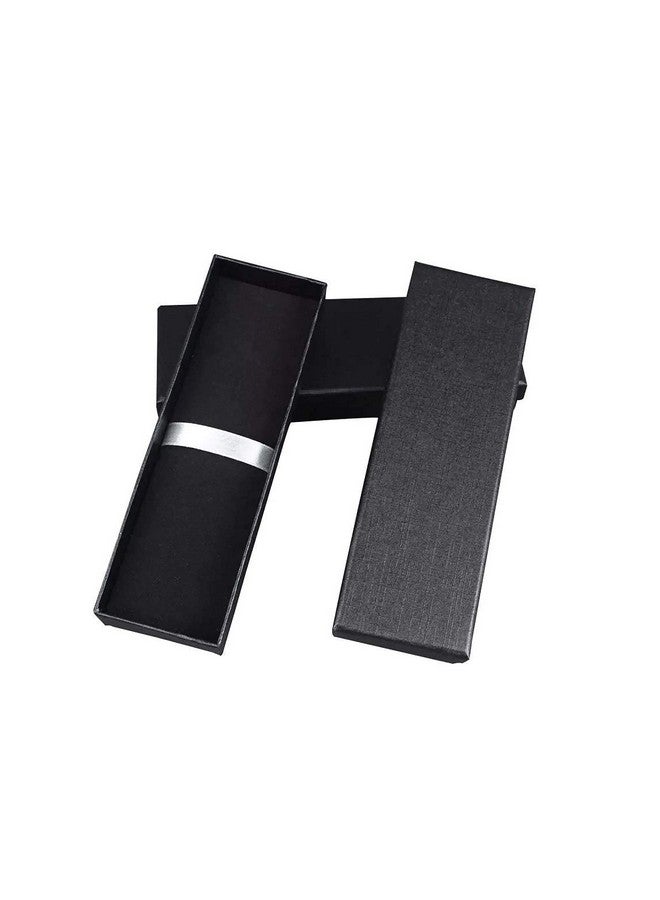 Zhi Jin 5Pcs Luxury Black Jewelry Ballpoint Pen Gift Box With Cushion Pencil Boxes Empty Bulk Case Collection Set For Business Birthday - Image 1