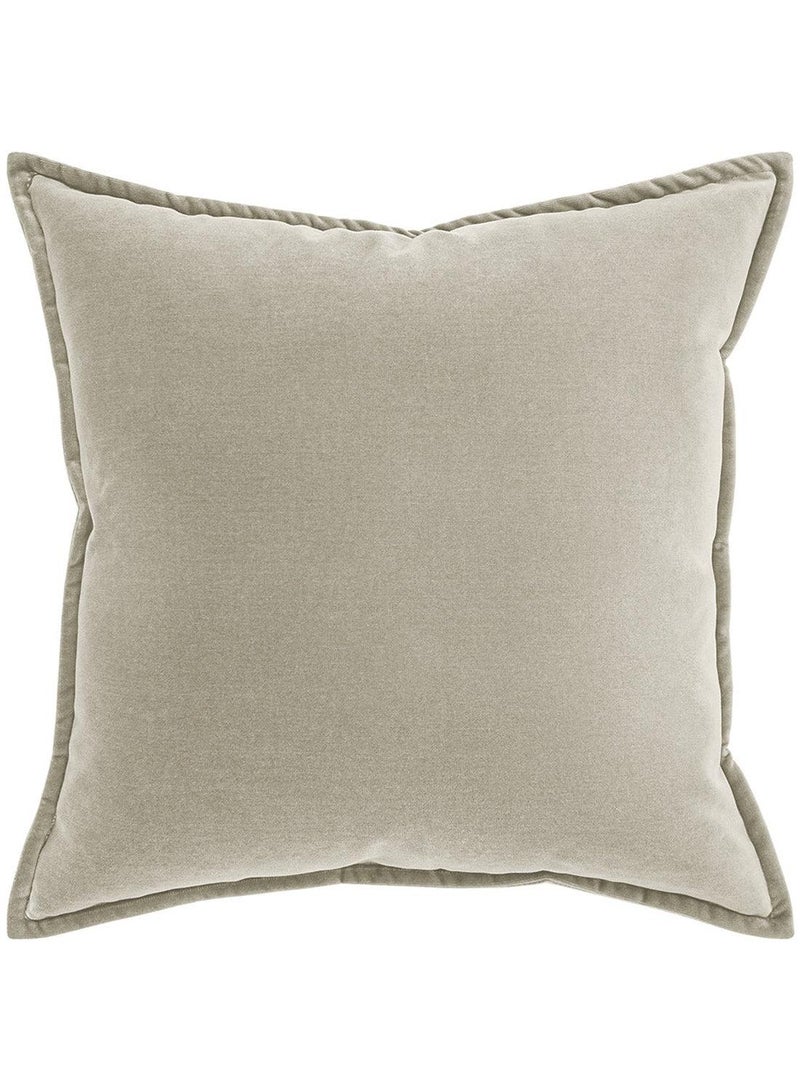 KNOT HOME Cushion Alessandra Taupe (with filler) Pillow Knot Home Cover Set for Modern Sofa Contemporary Living Room Bedroom and Office Soft Washable  - Image 1