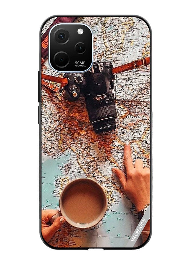 VR CREATIVE Protective Case Cover For Huawei Enjoy 50z Planning Next Adventure Design Multicolour - Image 1