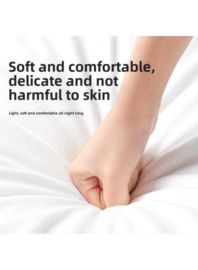 طقم مكون من أربع قطع للاستخدام مرة واحدة، ملاءات سرير سميكة وموسعة وأغطية لحاف، طقم ملاءات سرير معقمة لا تحتاج إلى غسيل ومقاومة للأوساخ للاستخدام مرة واحدة مكون من أربع قطع - اللون: بدلة مزدوجة - Image 3