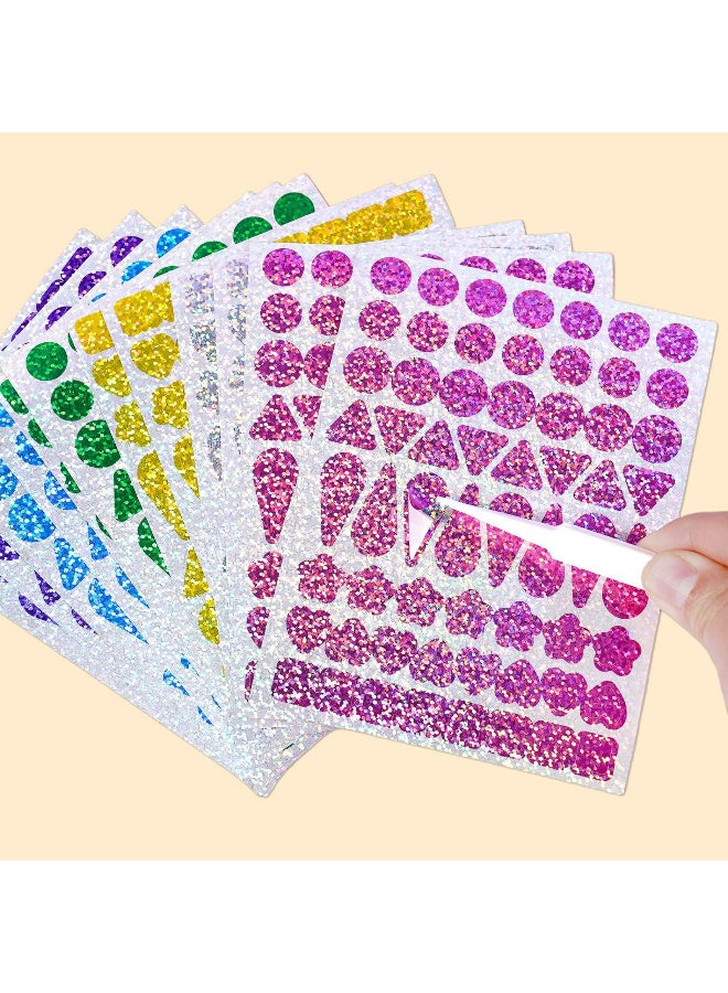 TFiOXL Mosaic Foil Stickers Craft Kits for Kids -Mermaid and Ocean DIY Party Favors Craft Activity,Travel Toys,Easter Basket Stuffers,Birthday Gifts for Girls Boys - Image 4