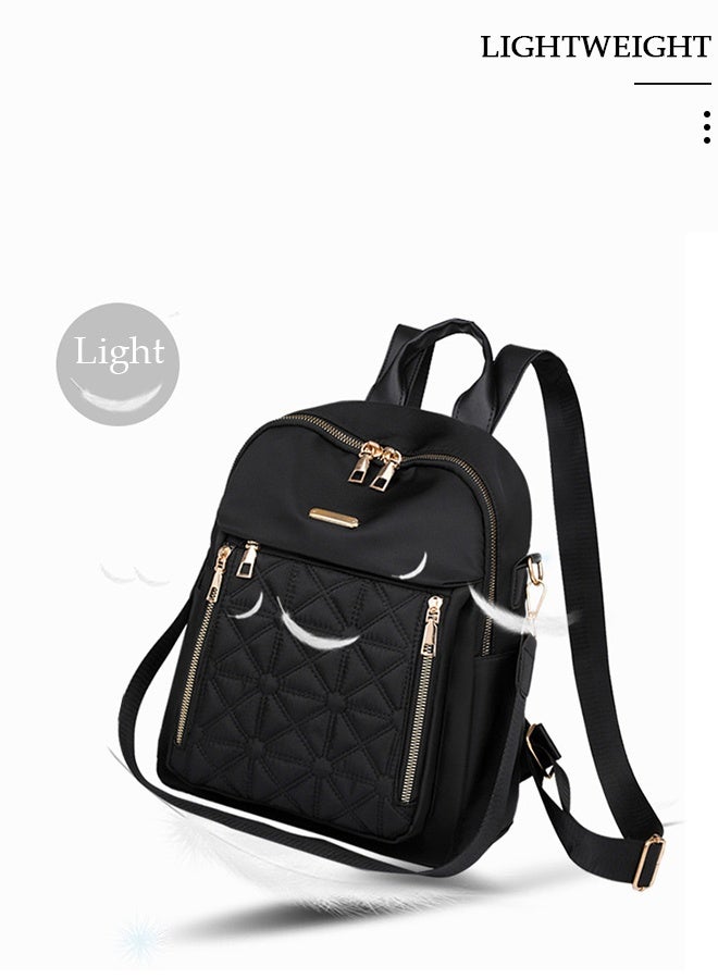 DUNISO حقيبة ظهر نسائية 2 في 1 حقيبة ظهر عصرية للسفر للنساء ذات سعة كبيرة حقيبة ظهر مدرسية حقيبة كتف مع حزام كتف قابل للفصل لطلاب الجامعات - Image 5