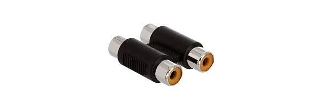 QBM 2 RCA Female to Female Connector A/V Joiner Video Audio Coupler Adapter Component (Pack of 2) - Image 2
