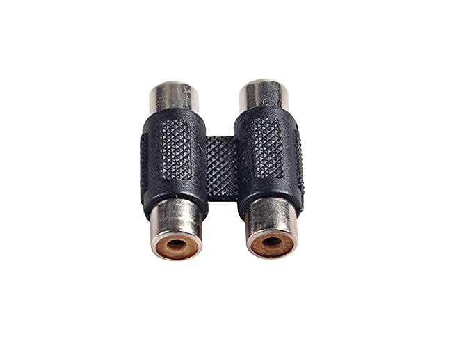 QBM 2 RCA Female to Female Connector A/V Joiner Video Audio Coupler Adapter Component (Pack of 2) - Image 3