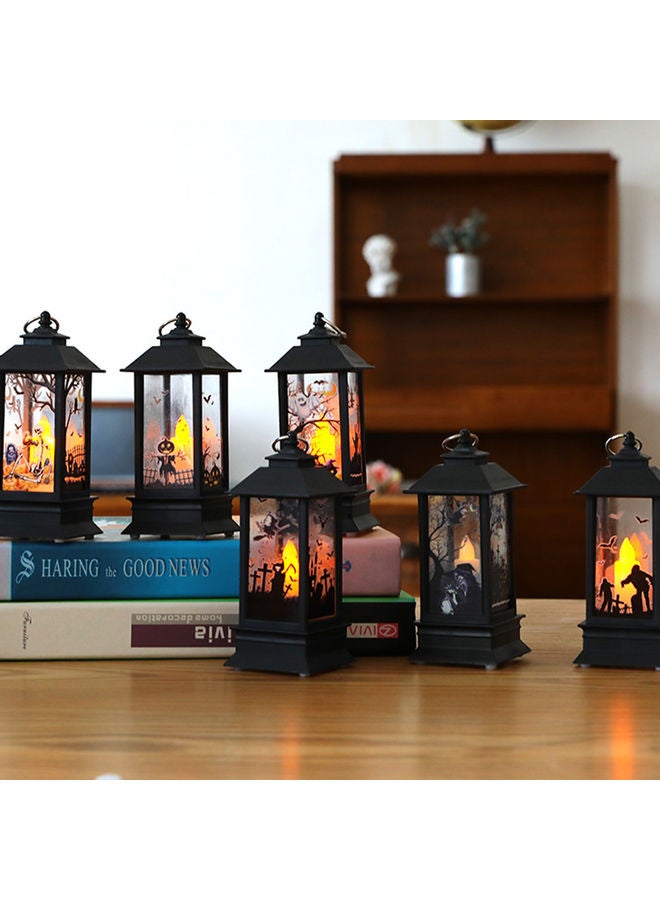 نيبمينينت فانوس زينة بتصميم كلاسيكي على شكل يد شبح ويقطين وساحرة أسود / شفاف - Image 5