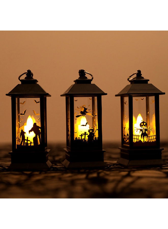 نيبمينينت فانوس زينة بتصميم كلاسيكي على شكل يد شبح ويقطين وساحرة أسود / شفاف - Image 4