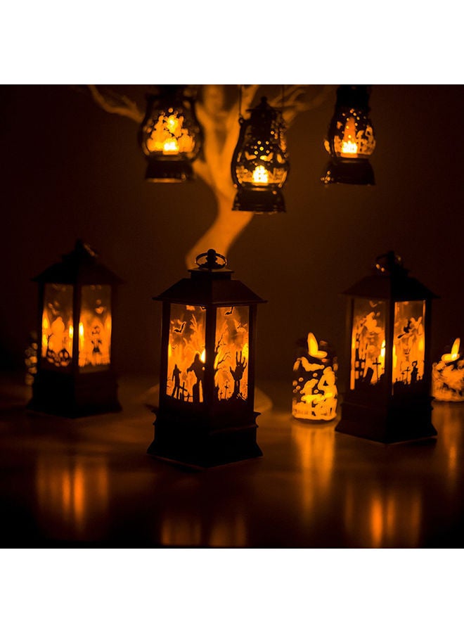 نيبمينينت فانوس زينة بتصميم كلاسيكي على شكل يد شبح ويقطين وساحرة أسود / شفاف - Image 3