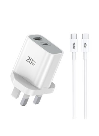20W USB-A/USB-C Compact Super-Fast Wall Charger With 60W Type-C Cable included for iPad Pro, iPhone Series, Galaxy Series, Black - pzsku/ZE21ED0747675489EB2A4Z/45/_/1712572347/6898d827-664d-42f8-a51b-e9478206710f