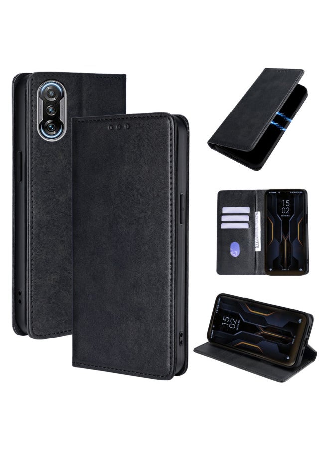 Generic - Suitable For Red Rice 14C Bracket Flip Phone Case Redmi13 Card Strong Magnetic 10X Phone Leather Case Note12R-Color:Purple-Applicable Model:Red Rice 6 Pro/MI A2 Lite - Image 1