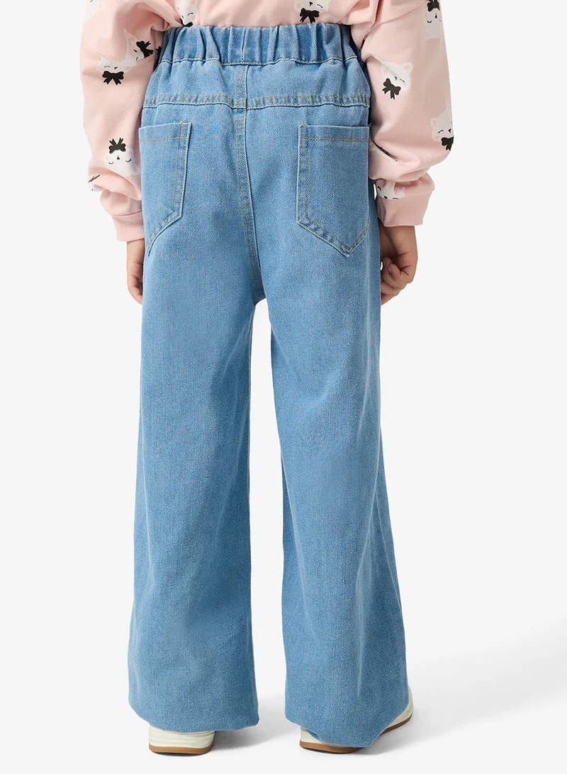Pinata  Mid Blue Straight Jean for Women | Best Price UAE