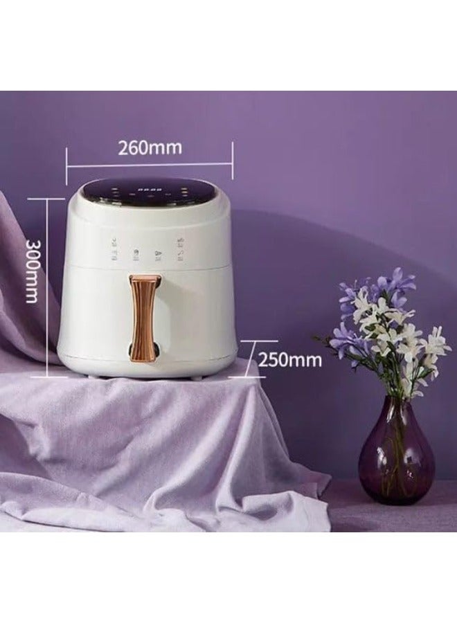 سيلفر كريست مقلاة هوائية سعة 8 لتر قوة 2400 واط تحكم دقيق في درجة الحرارة شاشة LED تعمل باللمس، طهي صحي، سهلة التنظيف  - Image 3